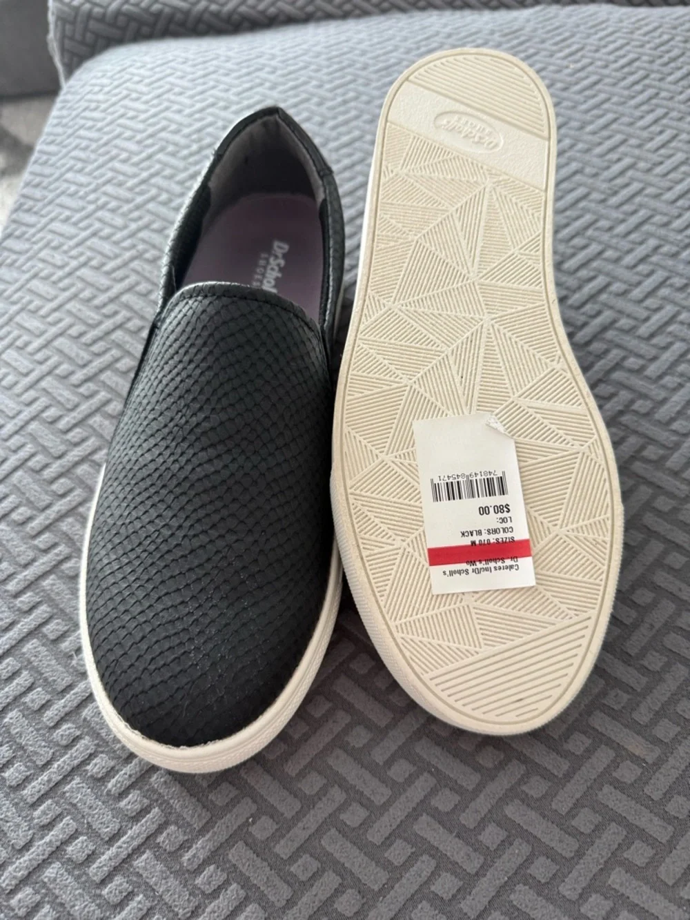 New!! Dr. Scholl's Black Slip-On Casual Sneakers size 7 - Picture 7 of 7